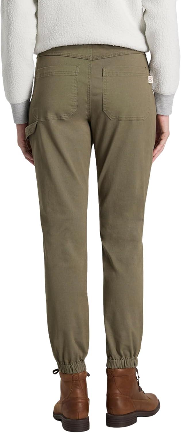 imageMartha Stewart Womens Garden Jogger Cotton Utility Pants Elastic Waist Stretch Trousers Casual Comfort FitKalamata