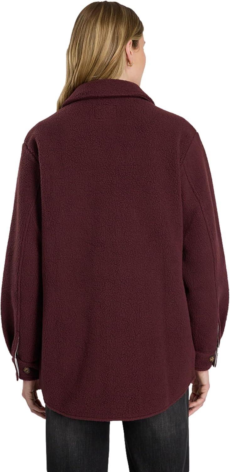 imageMartha Stewart Womens Garden Shacket Cozy Fleece Coat Soft Lightweight Warm Outerwear CasualSassafras