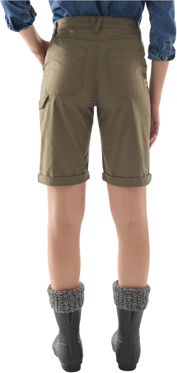 imageMartha Stewart Womens Garden Short Stretchy Jorts High Waisted Utility Bottoms Summer ClothingKalamata