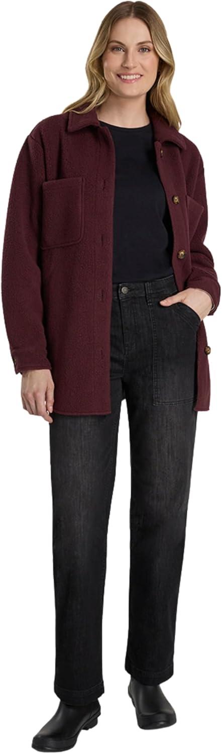 imageMartha Stewart Womens Garden Straight Leg Pant Stretch Denim Casual Utility Workwear Soft TrousersBlack Wash