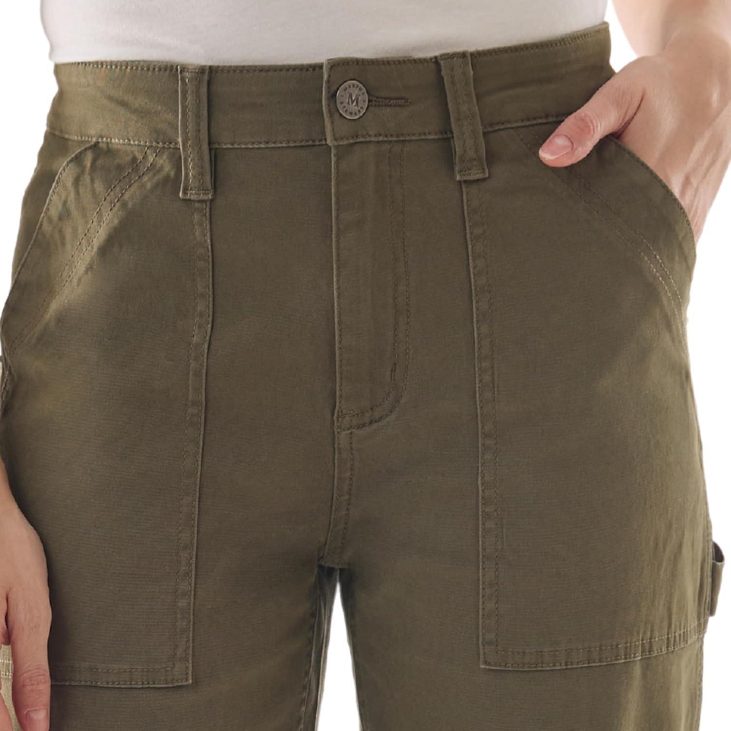 imageMartha Stewart Womens Garden Straight Leg Work Pant Stretch Utility Trousers Outdoor BottomsKalamata