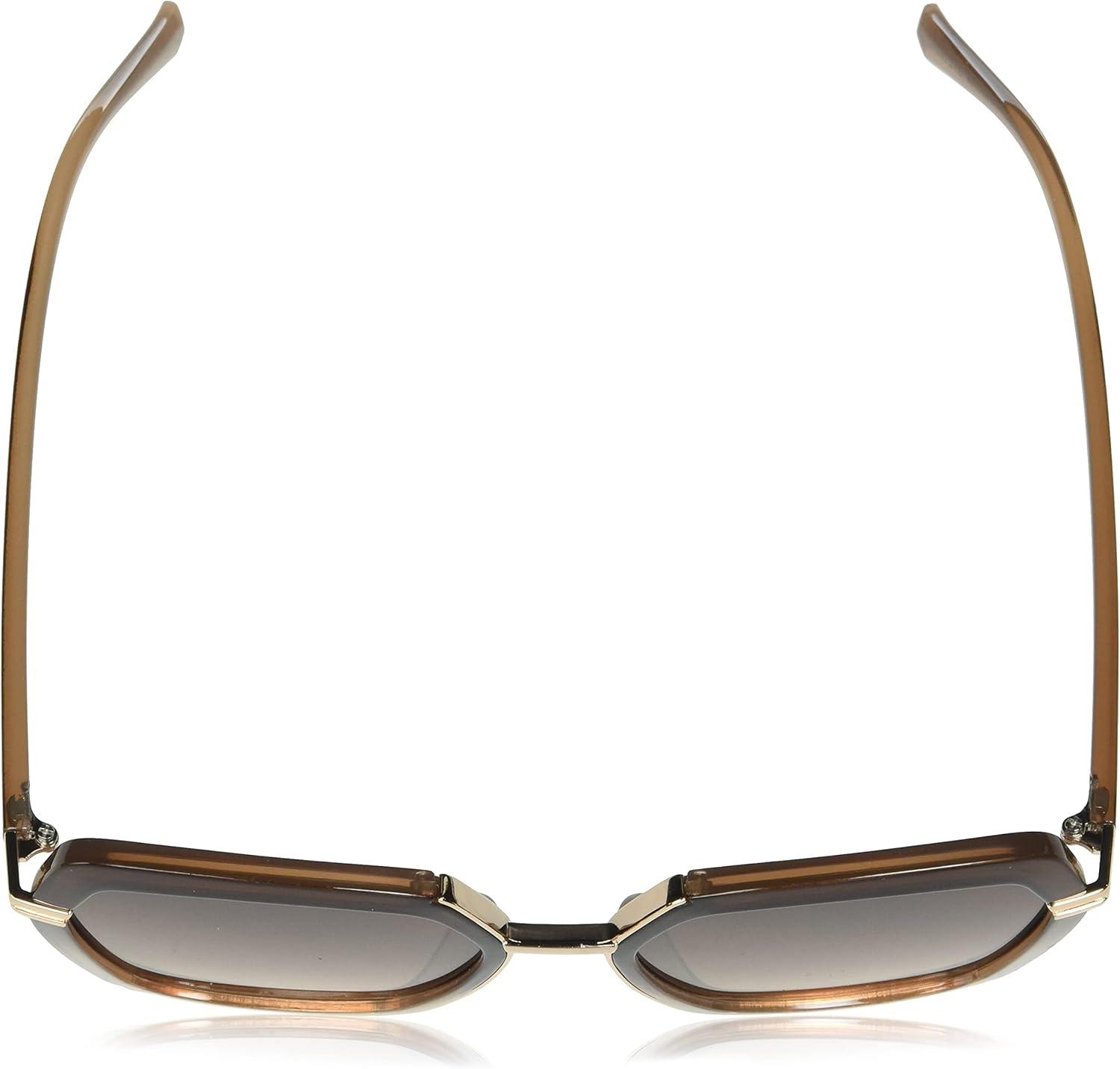 imageMartha Stewart Womens Ms125 Ombre Uv400 Protective Geometric Hexagonal SunglassesTimeless Gifts for Her 55mmBrown Fade