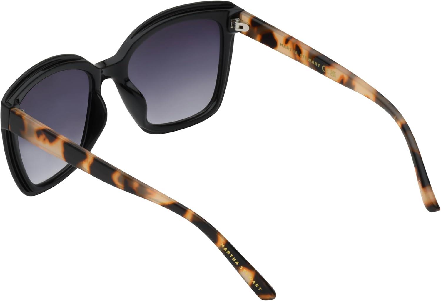 imageMartha Stewart Womens Ms215 Retro Uv400 Protective Square SunglassesTimeless Gifts for Her 55mmMulticolor