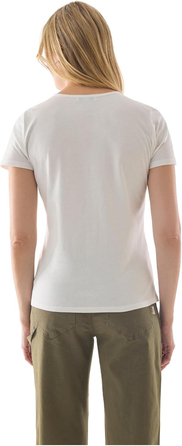 imageMartha Stewart Womens Short Sleeve Graphic TShirt Cotton Tee Casual Top Loose Fit Soft PrintCoconut Milk
