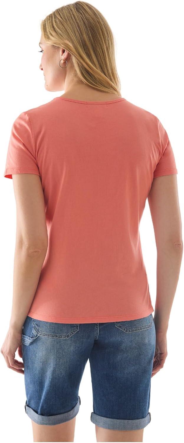 imageMartha Stewart Womens Short Sleeve Graphic TShirt Cotton Tee Casual Top Loose Fit Soft PrintCrabapple