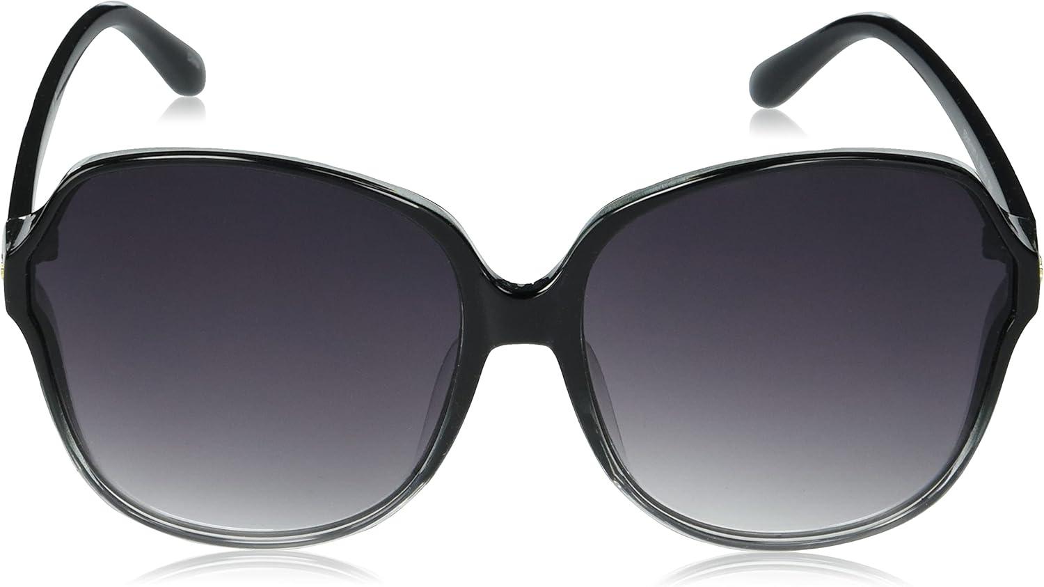 imageMartha Stewart womens Ms101 Oversized Uv400 Protective Round Sunglasses Timeless Gifts for Her 635mm Round SunglassesBlack Fade