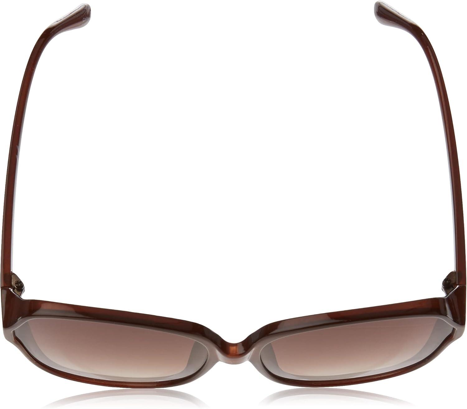 imageMartha Stewart womens Ms101 Oversized Uv400 Protective Round Sunglasses Timeless Gifts for Her 635mm Round SunglassesBrown