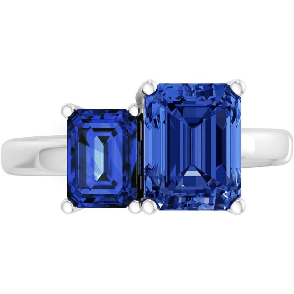imageMartha Stewart 3 14 Carat Two Stone Gemstone Ring For Women in Sterling Silver Gemstone Jewelry For WomenOption 10