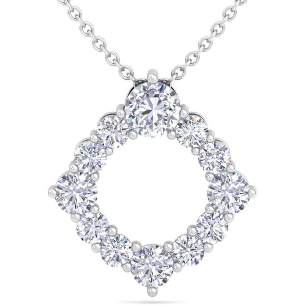 imageMartha Stewart 4 Carat Lab Grown Diamond Circle Necklace In 14 Karat Gold Lab Grown Diamond Necklace For Womenwhitegold