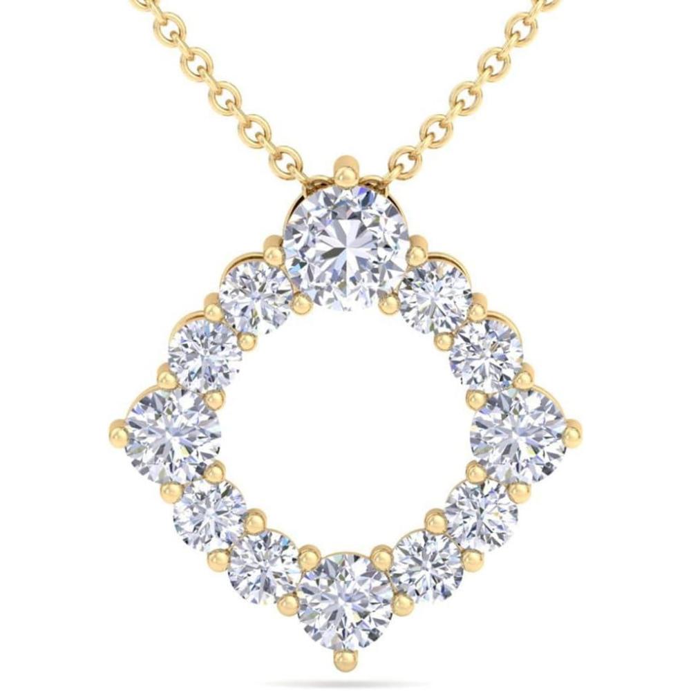 imageMartha Stewart 4 Carat Lab Grown Diamond Circle Necklace In 14 Karat Gold Lab Grown Diamond Necklace For Womenyellowgold