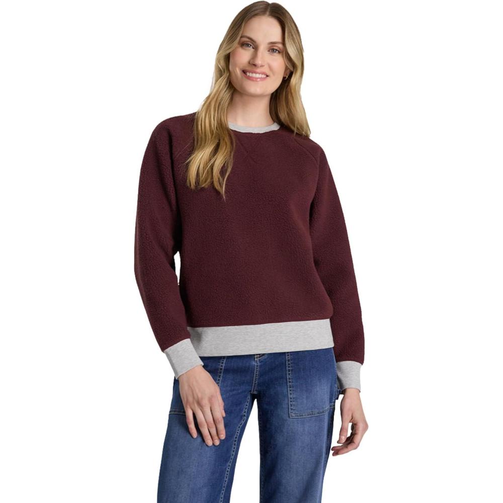 imageMartha Stewart Womens Essential Sweatshirt Comfy Crewneck Pullover Ladies Casual Top Basic ClothingSassafras