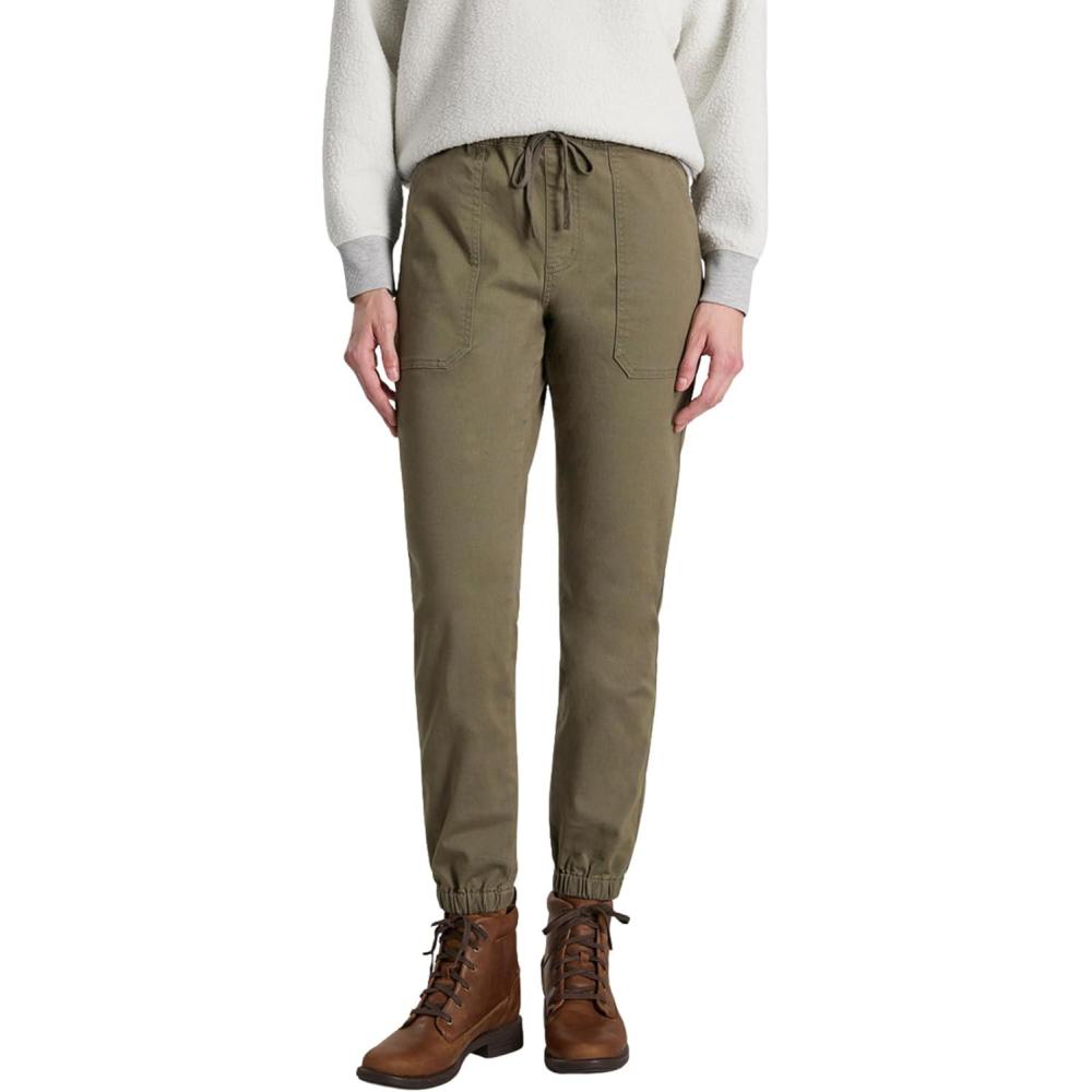 imageMartha Stewart Womens Garden Jogger Cotton Utility Pants Elastic Waist Stretch Trousers Casual Comfort FitKalamata