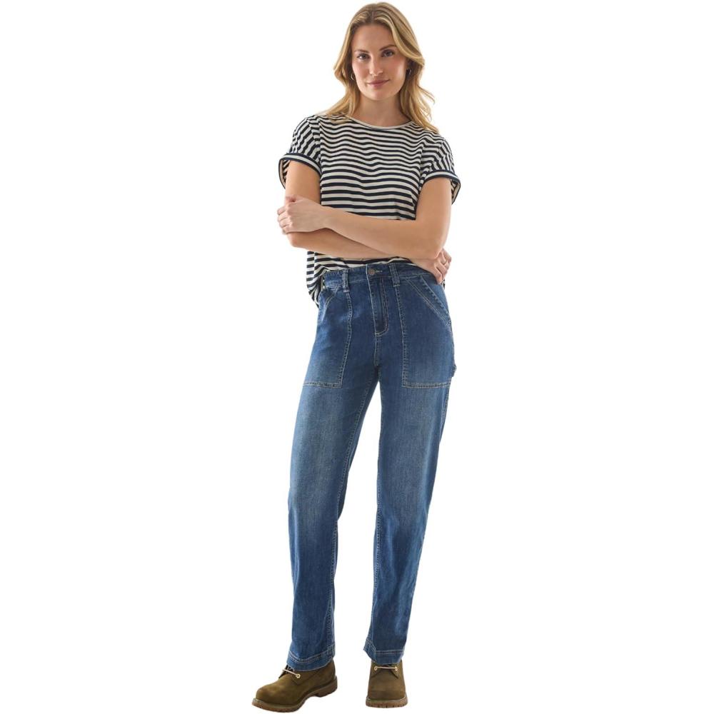 imageMartha Stewart Womens Garden Straight Leg Work Pant Stretch Utility Trousers Outdoor BottomsVintage Wash