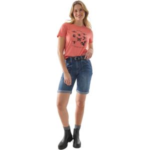 Martha Stewart Women’s Garden Short, Stretchy Jorts, High Waisted Utility Bottoms, Summer Clothing(Vintage Wash)