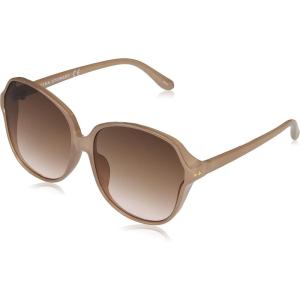 Martha Stewart womens Ms101 Oversized Uv400 Protective Round Sunglasses – Timeless Gifts for Her, 63.5mm Round Sunglasses(Nude)
