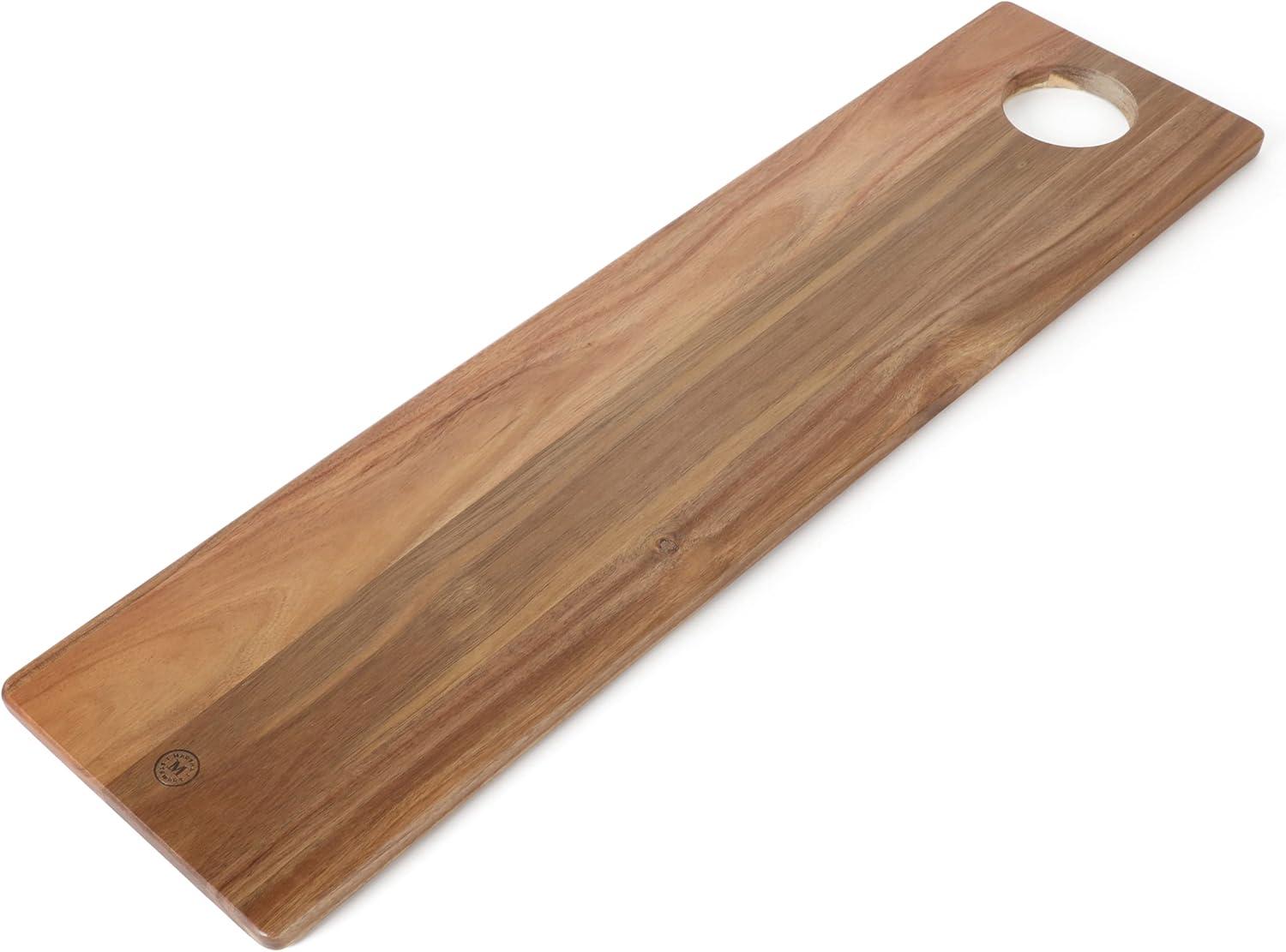 imageMartha Stewart Charcot 315 X 8 Large Charcuterie Serving Board Rectangular Acacia Wood