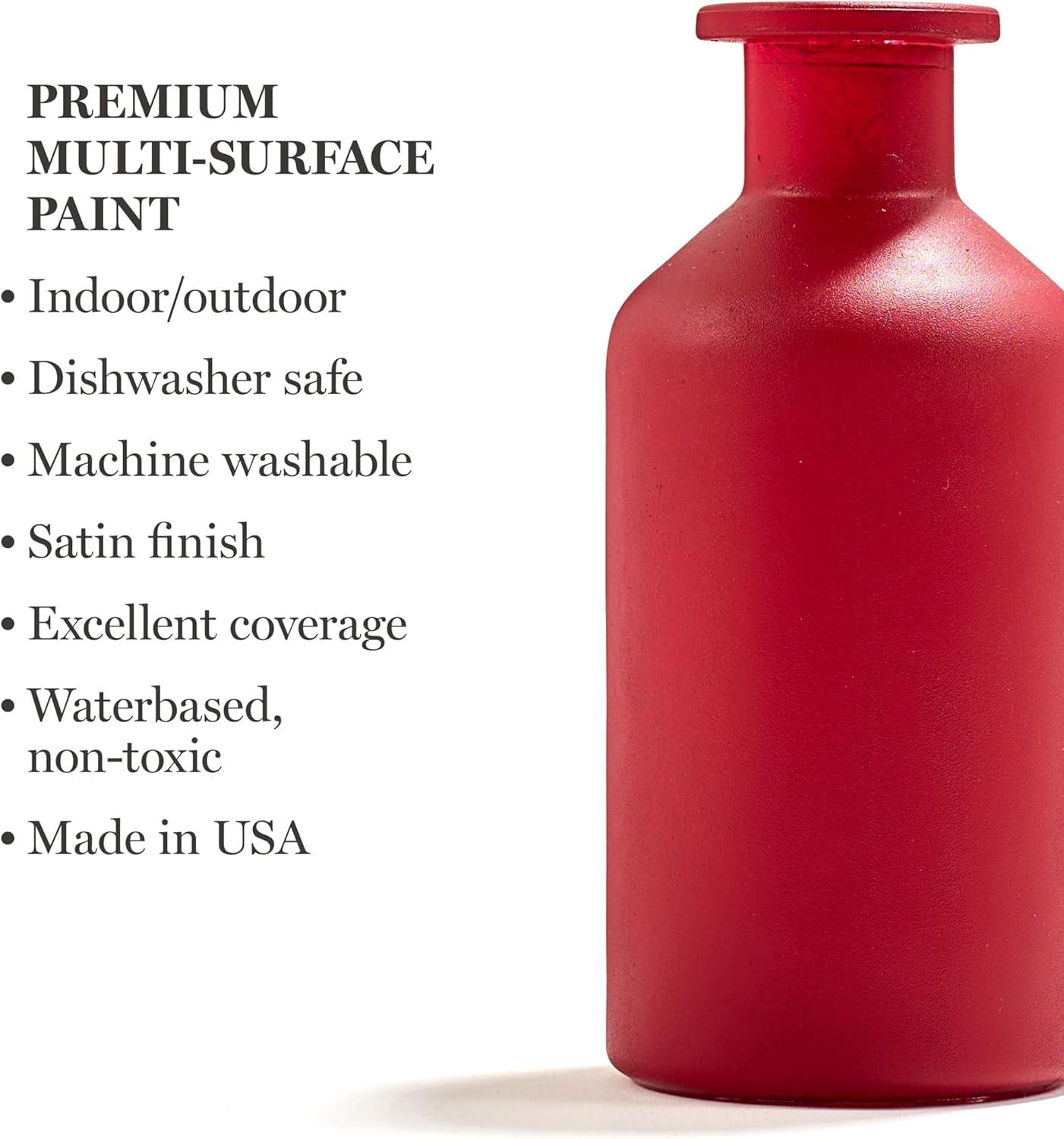 imageMartha Stewart Craft Paint Vanilla Bean 8 fl oz Premium Satin Finish Paint Perfect For Easy To Apply DIY Arts And Crafts 68689Chipotle