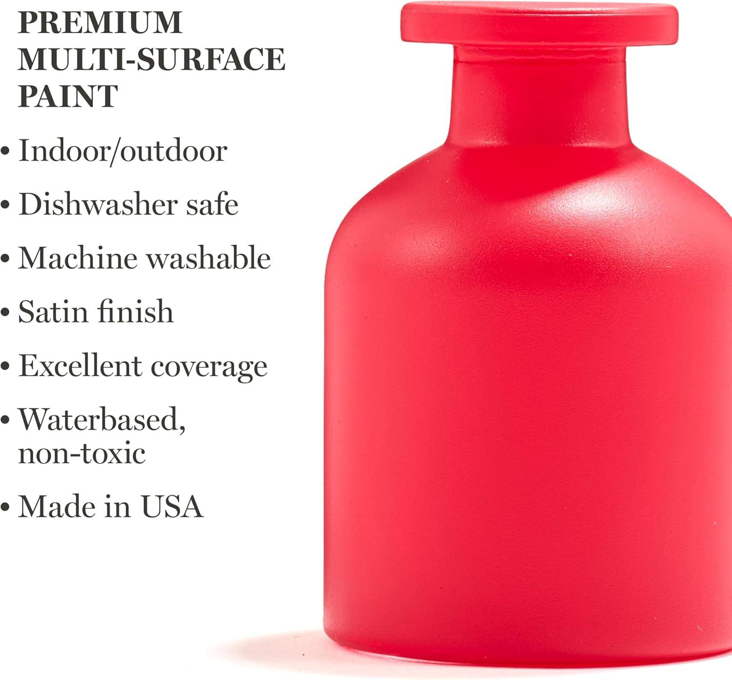 imageMartha Stewart Craft Paint Vanilla Bean 8 fl oz Premium Satin Finish Paint Perfect For Easy To Apply DIY Arts And Crafts 68689Habanero