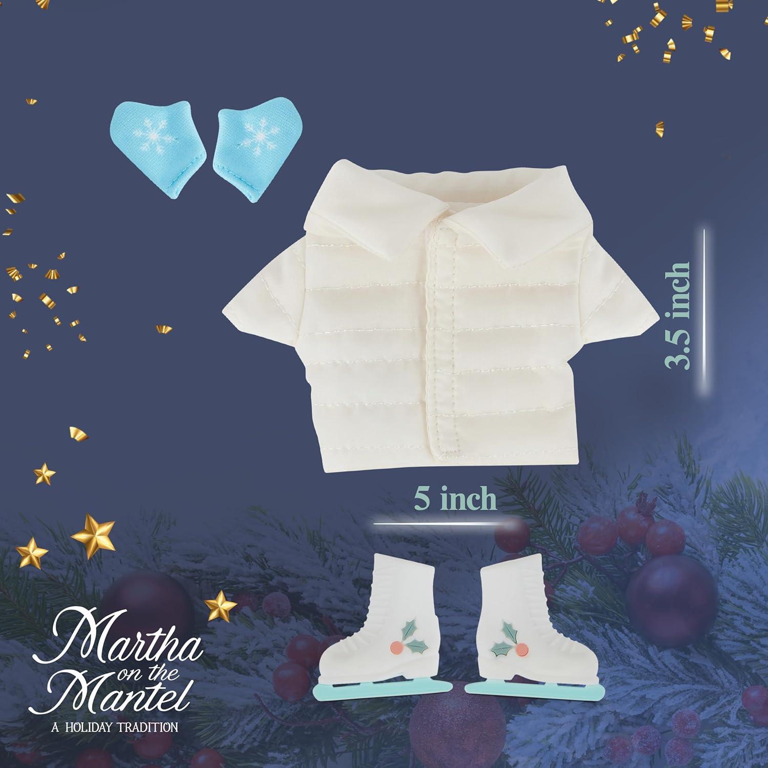 imageMartha Stewart Expansion Pack Plush Robe and Sleep Mask for Martha on The Mantel Elf Funny Secret Santa Collectible White Elephant Stocking Stuffer GiftExpansion Pack 2