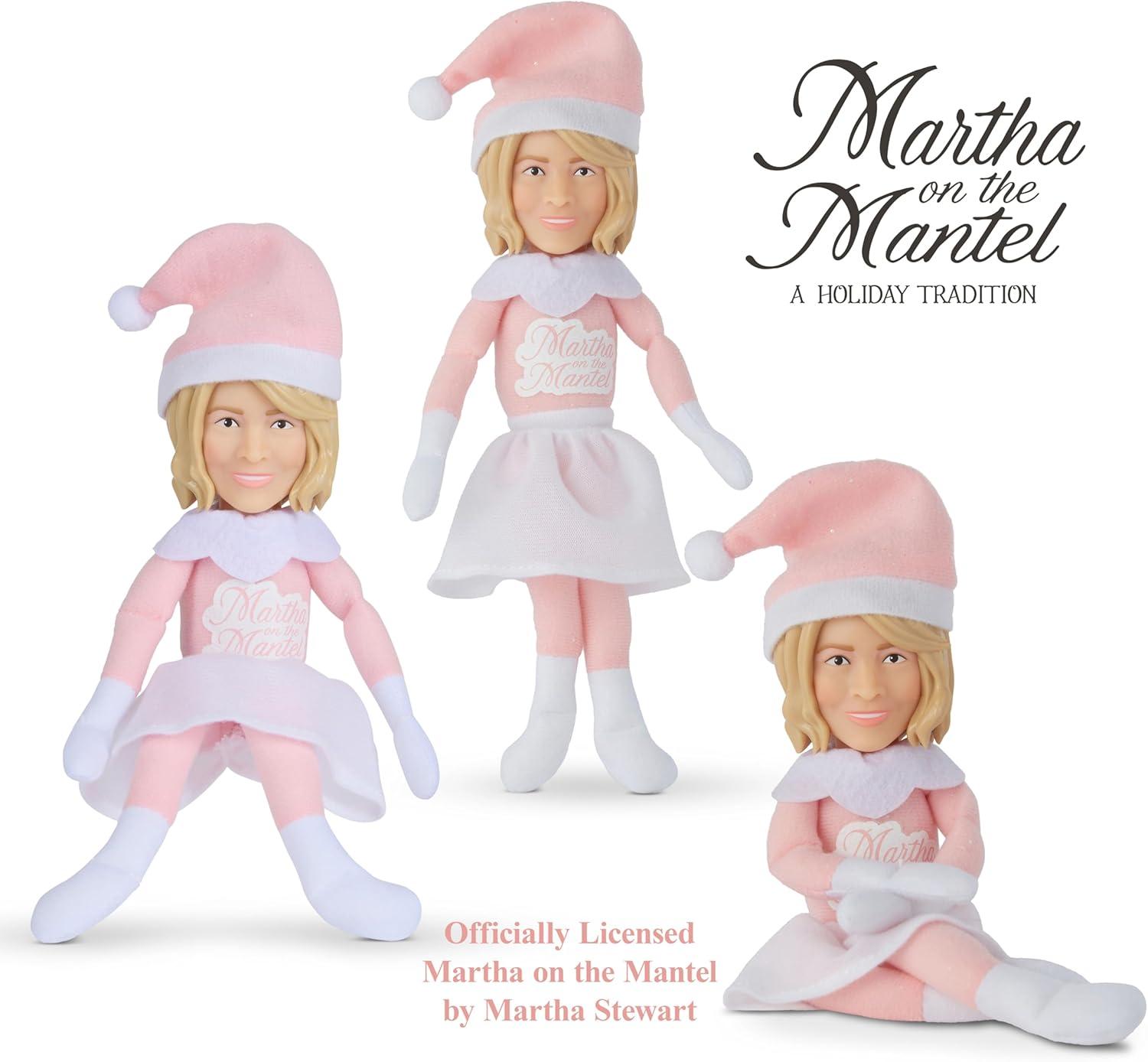 imageMartha Stewart Expansion Pack Plush Robe and Sleep Mask for Martha on The Mantel Elf Funny Secret Santa Collectible White Elephant Stocking Stuffer GiftPink 2025