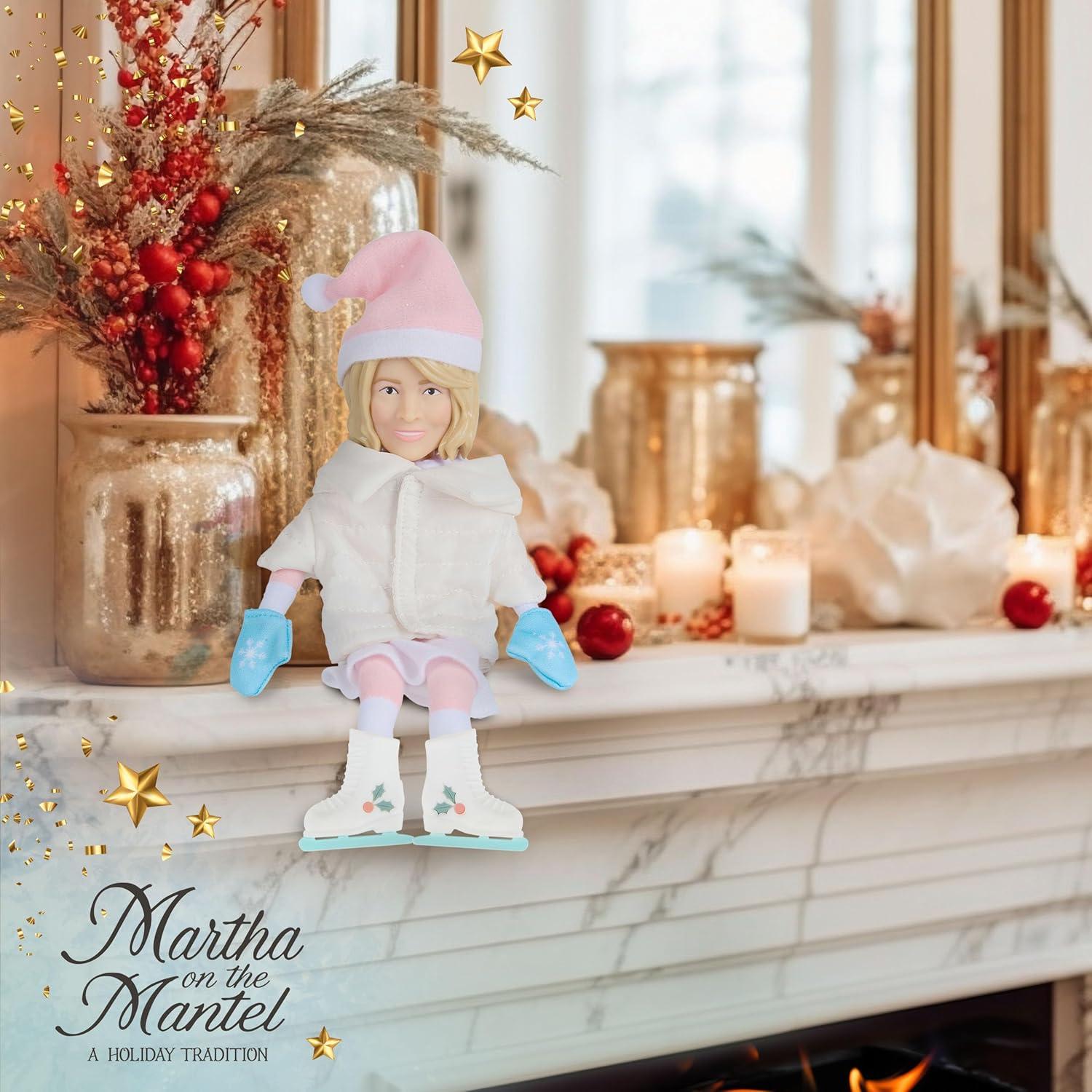 imageMartha Stewart Expansion Pack Plush Robe and Sleep Mask for Martha on The Mantel Elf Funny Secret Santa Collectible White Elephant Stocking Stuffer GiftExpansion Pack 2