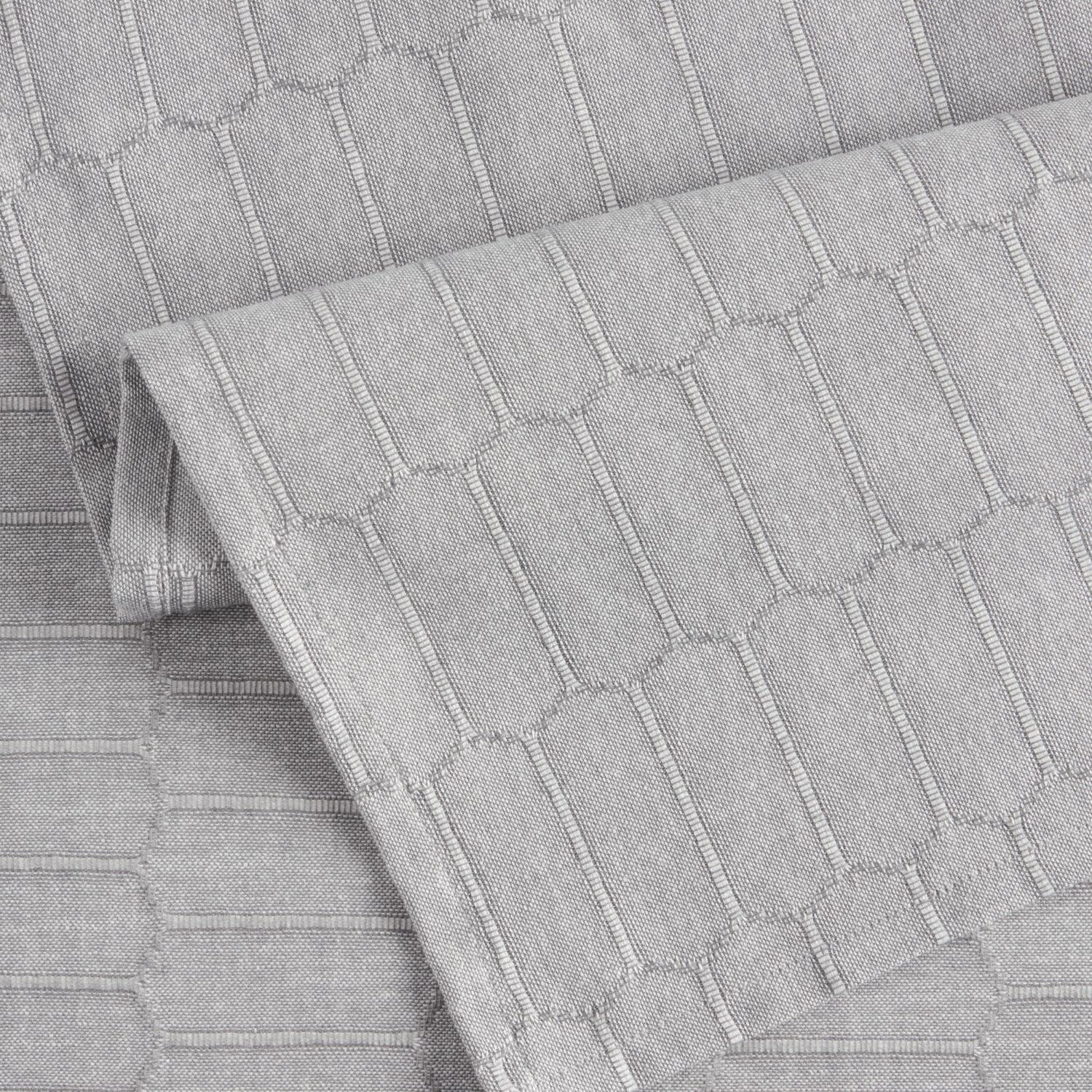 imageMartha Stewart Honeycomb Modern Farmhouse Napkin 4Pack Set Beige 19x19Charcoal Grey