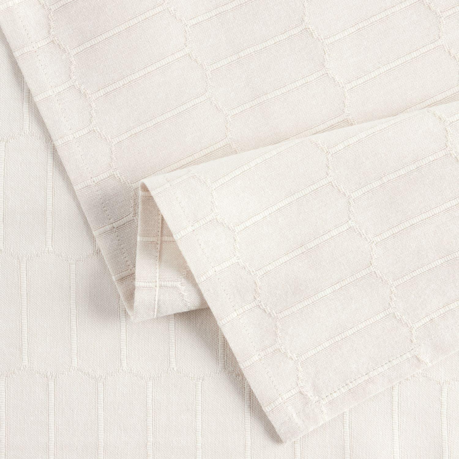 imageMartha Stewart Honeycomb Modern Farmhouse Napkin 4Pack Set Beige 19x19Natural