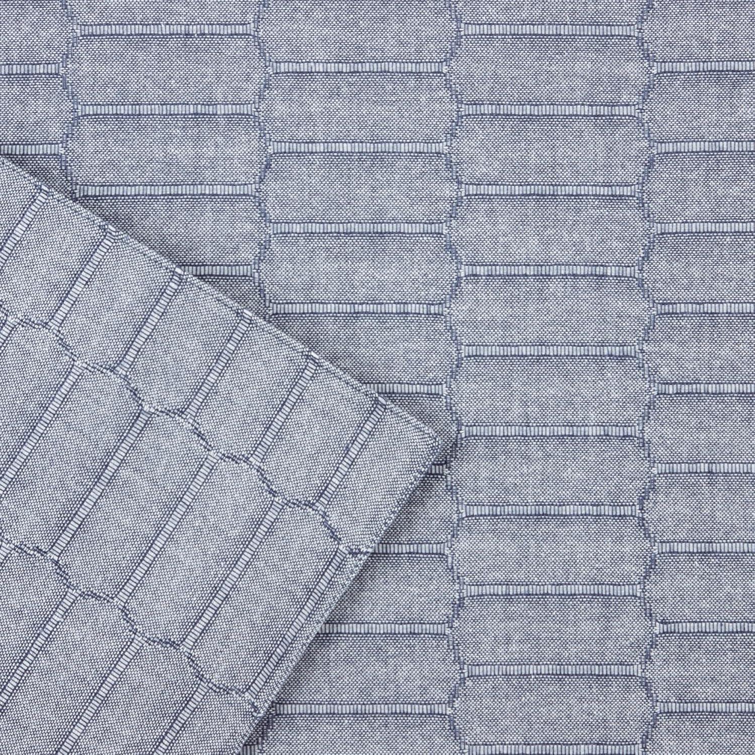 imageMartha Stewart Honeycomb Modern Farmhouse Reversible Table Runner White 15x72Blue
