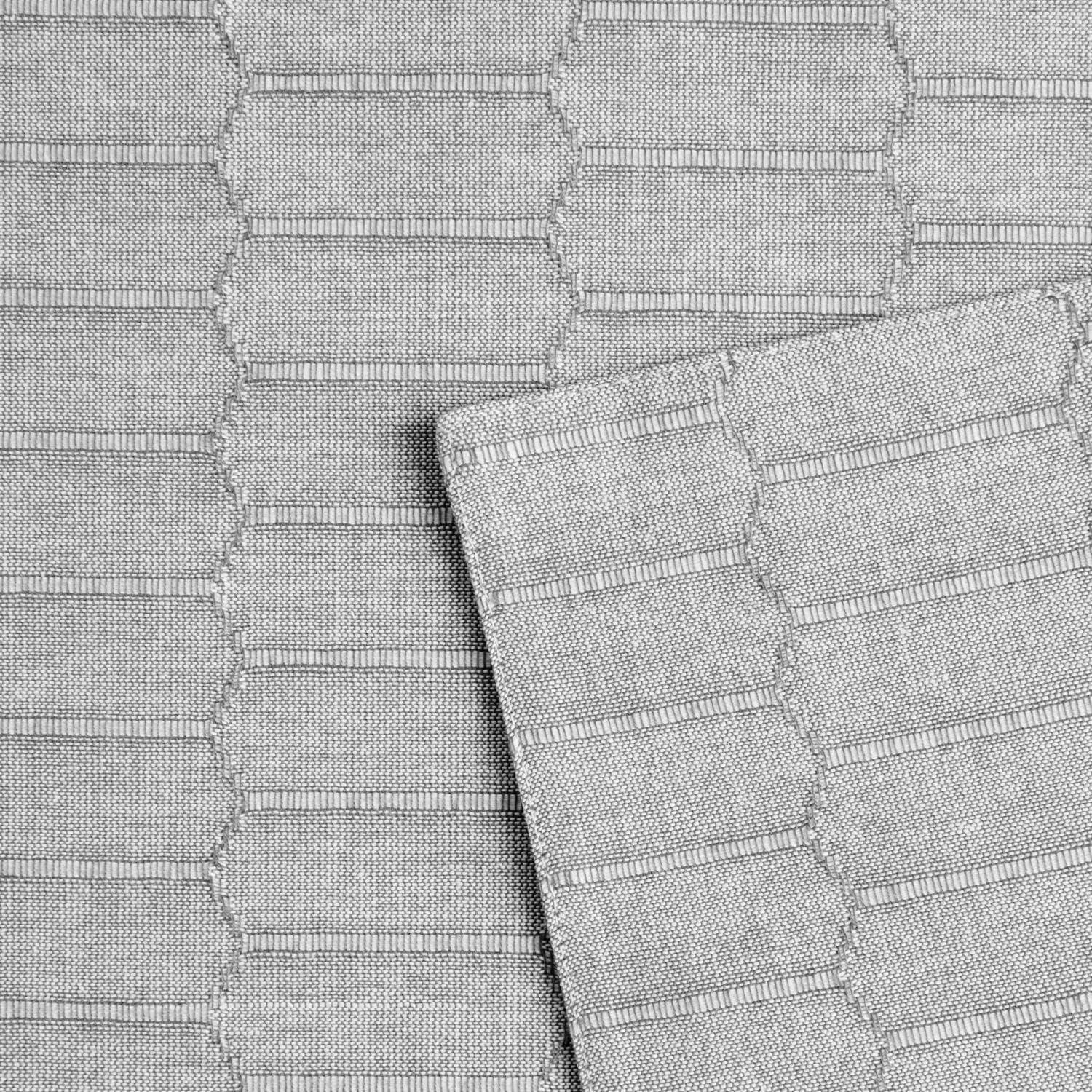 imageMartha Stewart Honeycomb Modern Farmhouse Reversible Table Runner White 15x72Charcoal Grey