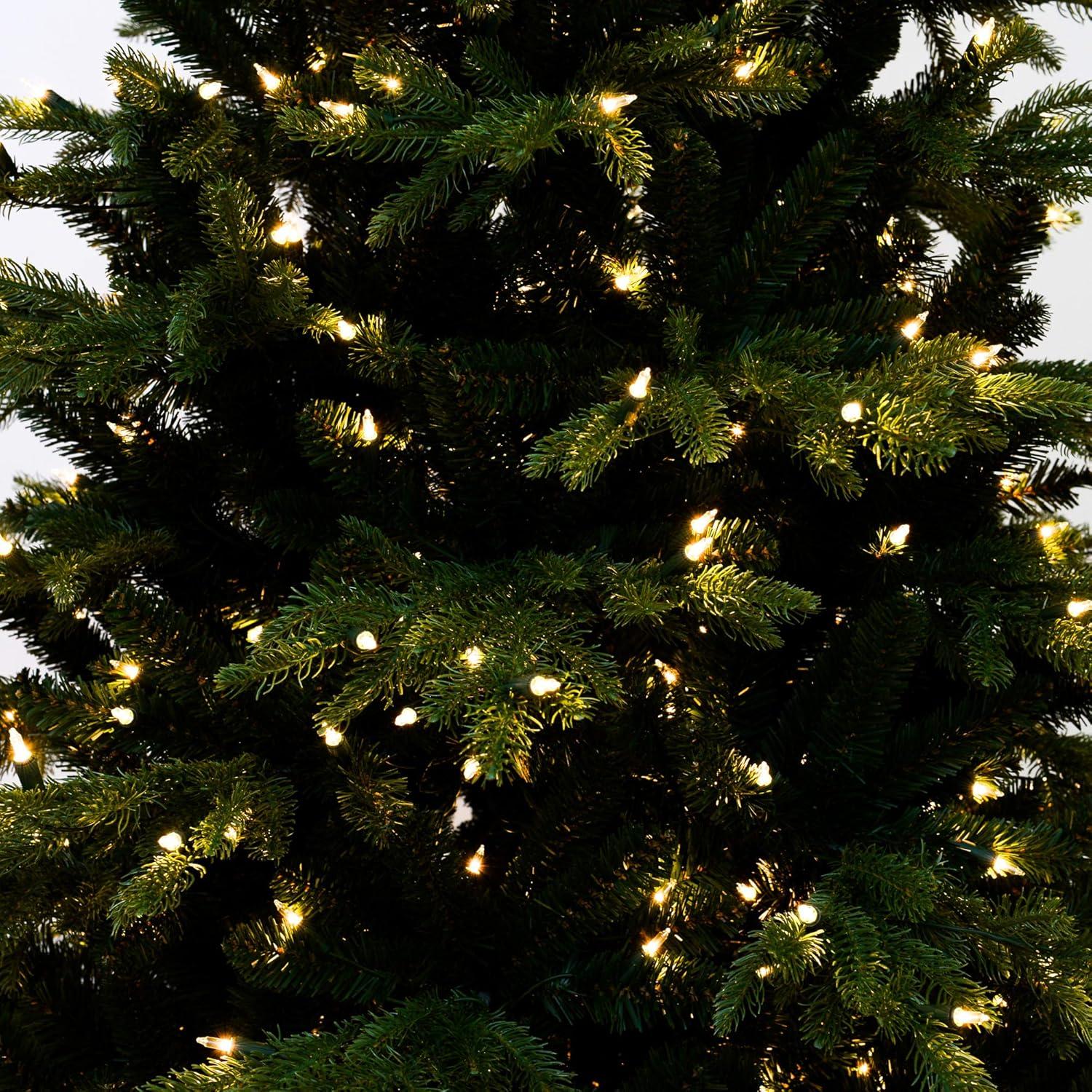 imageMartha Stewart Natural Pine 75 MU PreLit Artificial Christmas Tree Feet Multicolored LightsClear White Lights