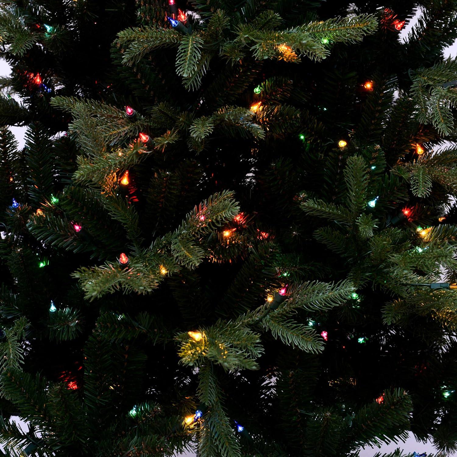 imageMartha Stewart Natural Pine 75 MU PreLit Artificial Christmas Tree Feet Multicolored LightsMulticolored Lights