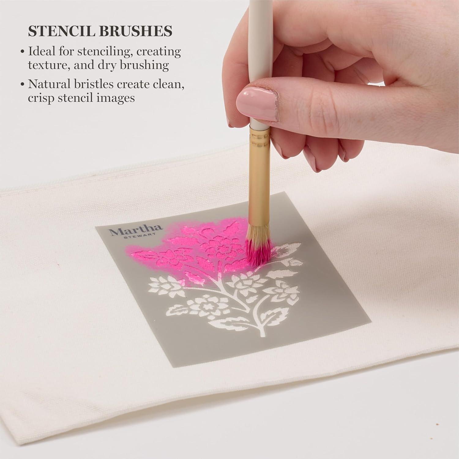 imageMartha Stewart Vintage Florals Stencils Stamps and Tools Kit 14 pcModern Fonts