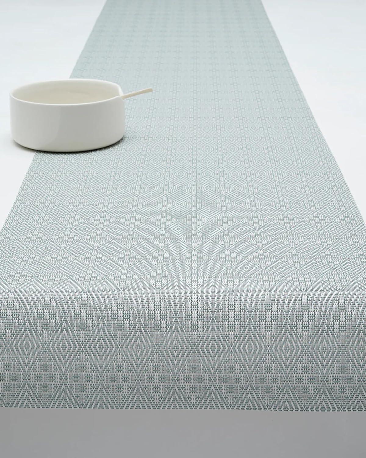 imageMartha by Martha Stewart Chilewich Boxwood Table Runner in Burnt Coral Easy Care Woven Textile IndoorOutdoor StainFade Resistant 14 x 72Abalone
