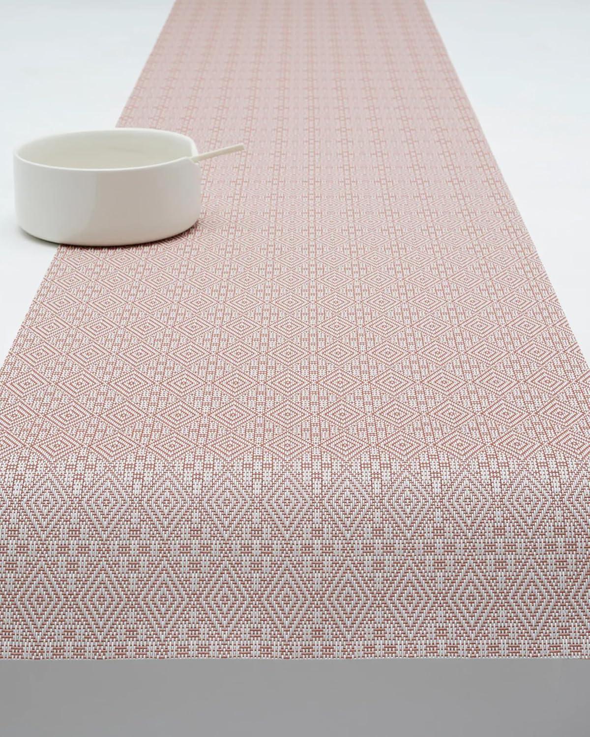imageMartha by Martha Stewart Chilewich Boxwood Table Runner in Burnt Coral Easy Care Woven Textile IndoorOutdoor StainFade Resistant 14 x 72Burnt Coral