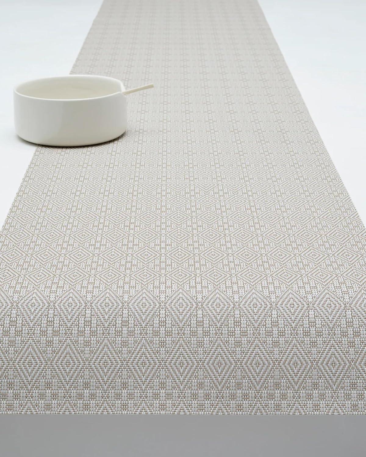 imageMartha by Martha Stewart Chilewich Boxwood Table Runner in Burnt Coral Easy Care Woven Textile IndoorOutdoor StainFade Resistant 14 x 72Flax