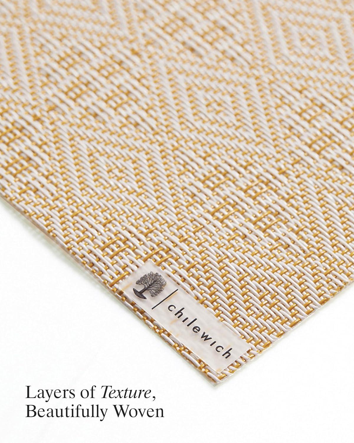 imageMartha by Martha Stewart Chilewich Boxwood Table Runner in Burnt Coral Easy Care Woven Textile IndoorOutdoor StainFade Resistant 14 x 72Wheat