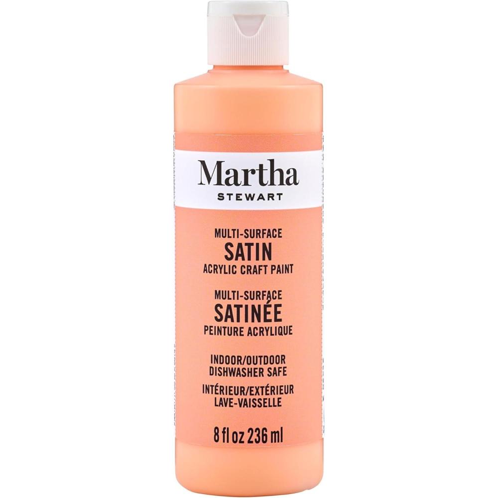 imageMartha Stewart Glitter Acrylic Craft Paint Florentine Gold 8 ozWild Salmon