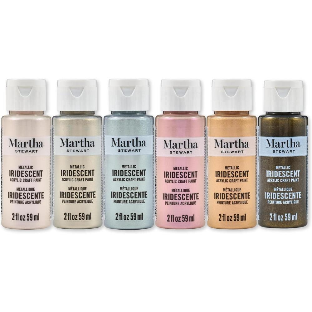 imageMartha Stewart Specialty Iridescent Metallic Paint Set 6 Pc