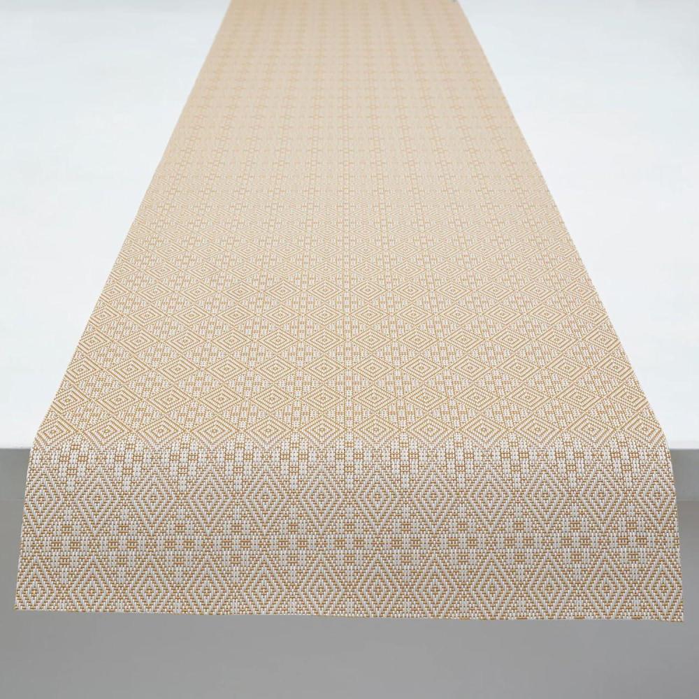 imageMartha by Martha Stewart  Chilewich Boxwood Table Runner in Burnt Coral  Easy Care Woven Textile  IndoorOutdoor  StainFade Resistant  14 x 72Wheat