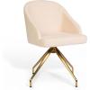 Conch Shell Fabric/Polished Brass Frame