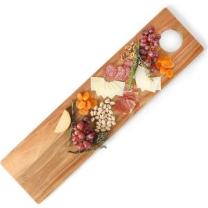 Martha Stewart Charcot 31.5 X 8 Large Charcuterie Serving Board – Rectangular – Acacia Wood
