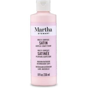 Martha Stewart, Craft Paint, Vanilla Bean, 8 fl oz Premium Satin Finish Paint, Perfect For Easy To Apply DIY Arts And Crafts, 68689(Ballet Slipper)