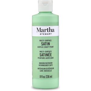 Martha Stewart, Craft Paint, Vanilla Bean, 8 fl oz Premium Satin Finish Paint, Perfect For Easy To Apply DIY Arts And Crafts, 68689(Pea Shoot)