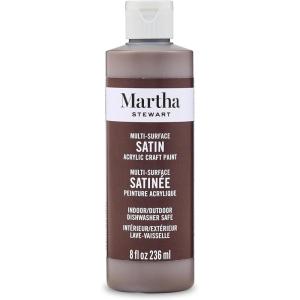 Martha Stewart, Craft Paint, Vanilla Bean, 8 fl oz Premium Satin Finish Paint, Perfect For Easy To Apply DIY Arts And Crafts, 68689(Vanilla Bean)