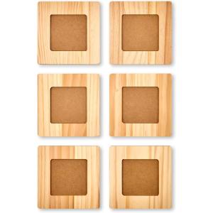 Martha Stewart, Square Wood Frames Set, 6 pcs