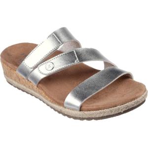 SKECHERS womens Martha Stewart Breezie – Shiny Luster(Silver)