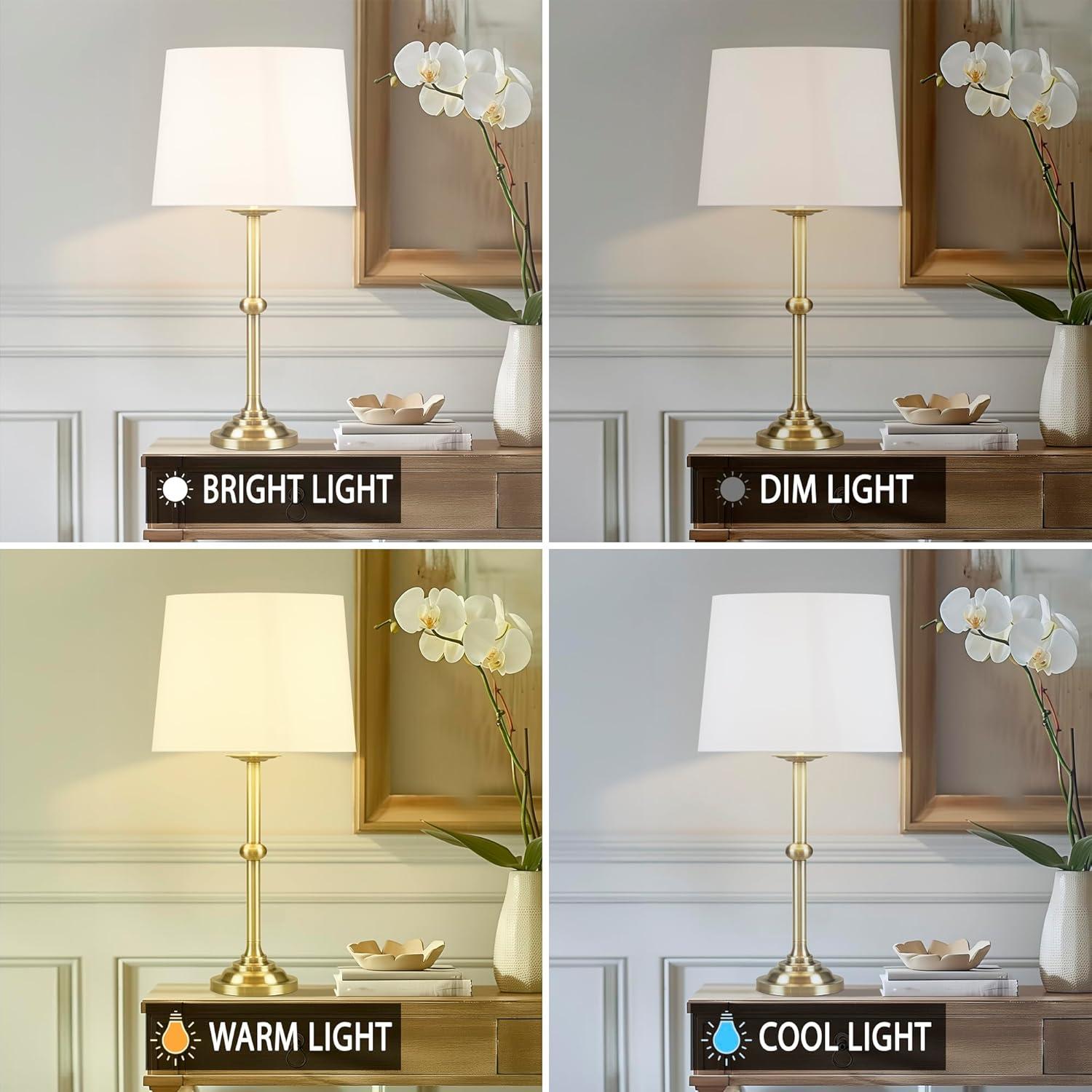 imageHampton Hill Aelorian Table Lamp Antiqued Brass Nightstand Bedside Lamp Bedford Collection Farmhouse Study Lamp Clear Polarized Cord Socket Swtich Empire Fabric Shade 225 H