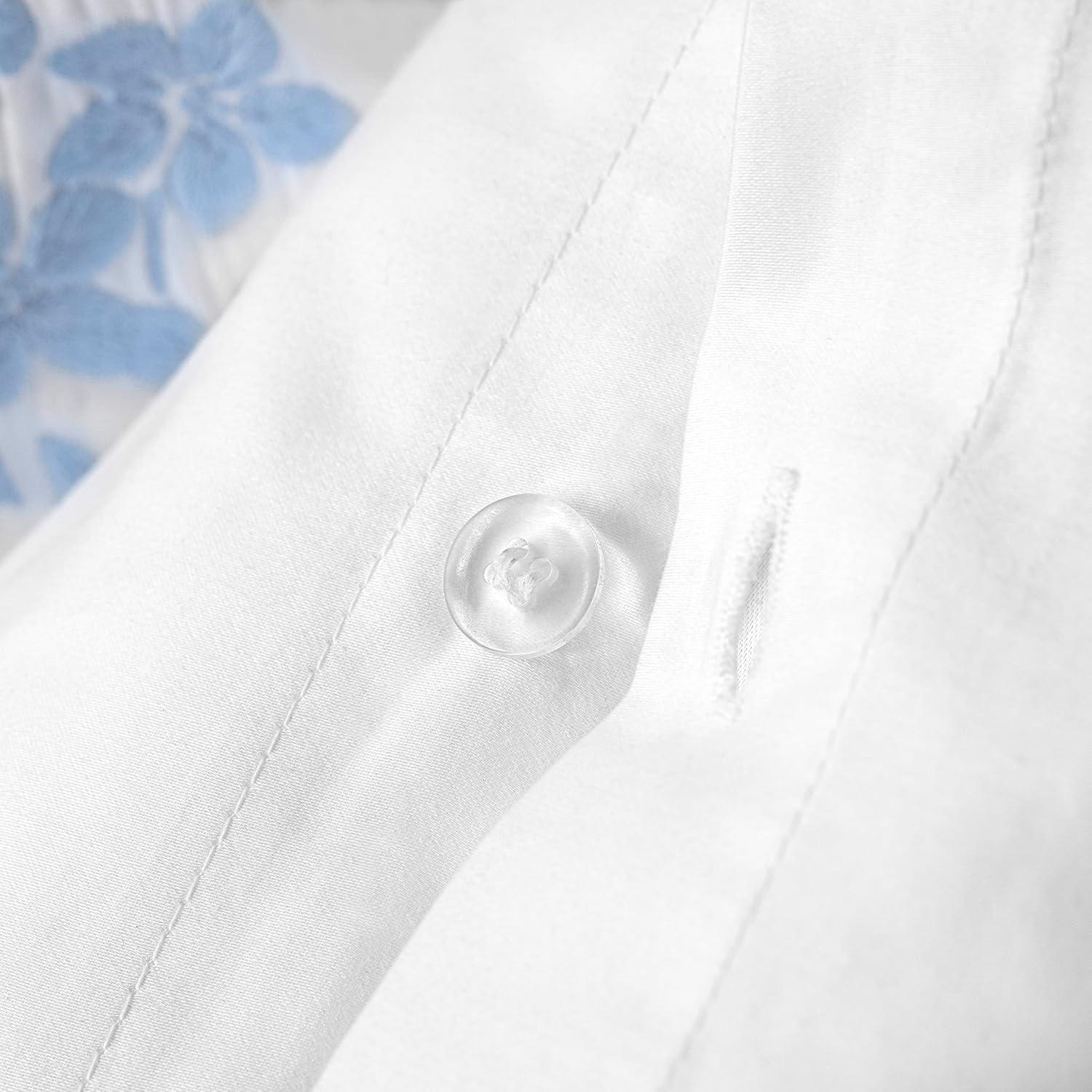 imageMARTHA STEWART Natalie King Size Duvet 3 Piece Set1 Duvet Cover 2 Pillow Shams Crinkle Velvet Texture Soft amp Royal Machine Wash 104x92 with Button Closure ChampagneSoft Blue