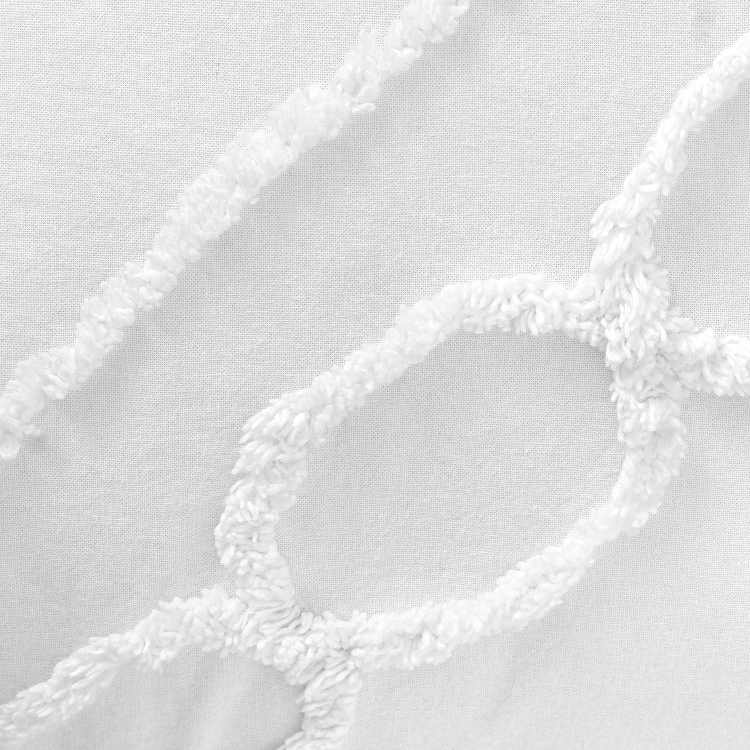 imageMARTHA STEWART Natalie King Size Duvet 3 Piece Set1 Duvet Cover 2 Pillow Shams Crinkle Velvet Texture Soft amp Royal Machine Wash 104x92 with Button Closure ChampagneEmbroidered White