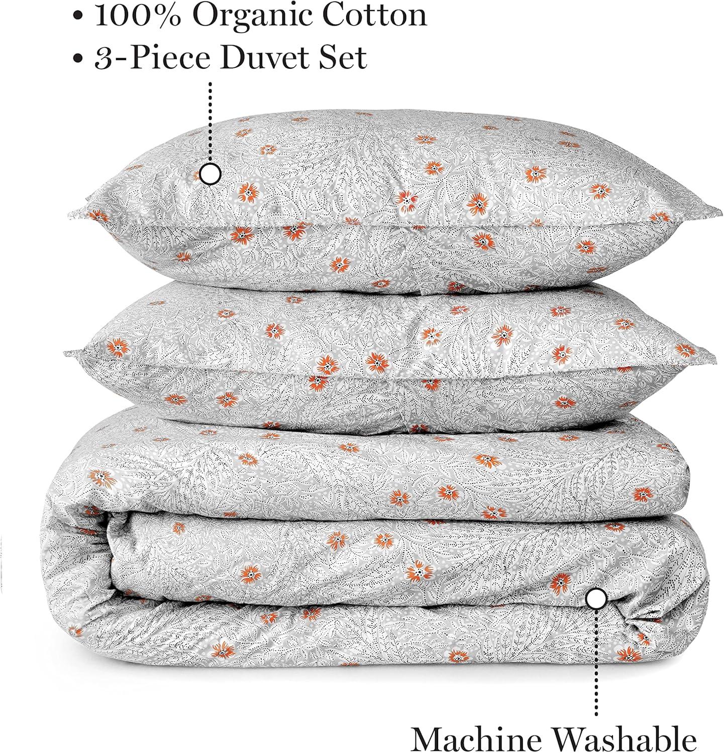 imageMARTHA STEWART Natalie King Size Duvet 3 Piece Set1 Duvet Cover 2 Pillow Shams Crinkle Velvet Texture Soft amp Royal Machine Wash 104x92 with Button Closure ChampagneMulticolor